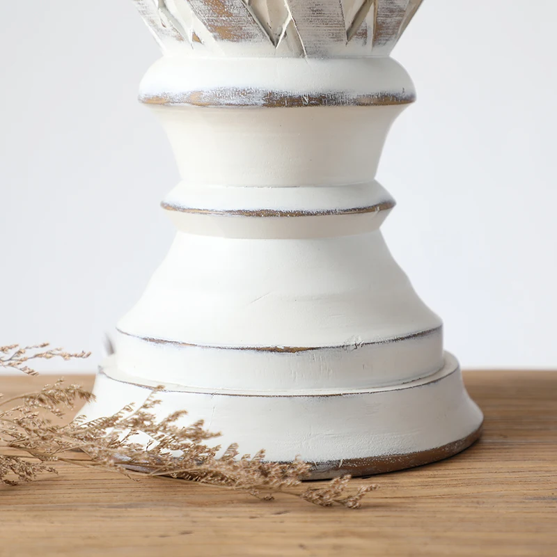 Factory Handmade Craft Luxury Home Decor Carving Resin Bedside Lamp