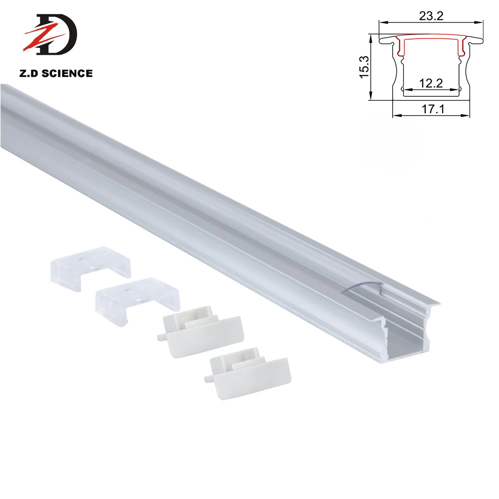 T-Profile Ultra Slim Recessed LED Linear Light ,  Aluminum Profile With LED Strip Light Wall Recessed Mounting