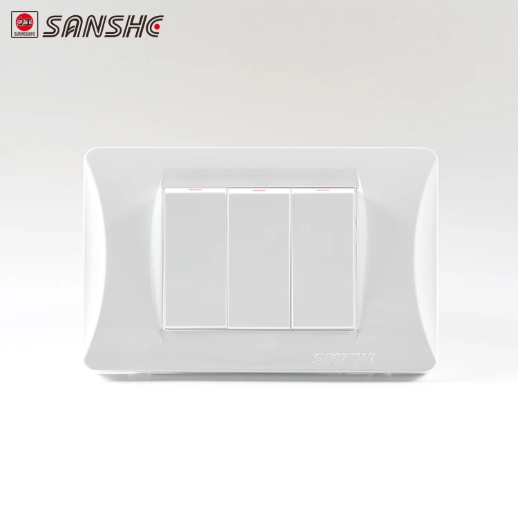 SANSHE 3 gang 1 способ бытовой электрический интимные аксессуары настенный выключатель