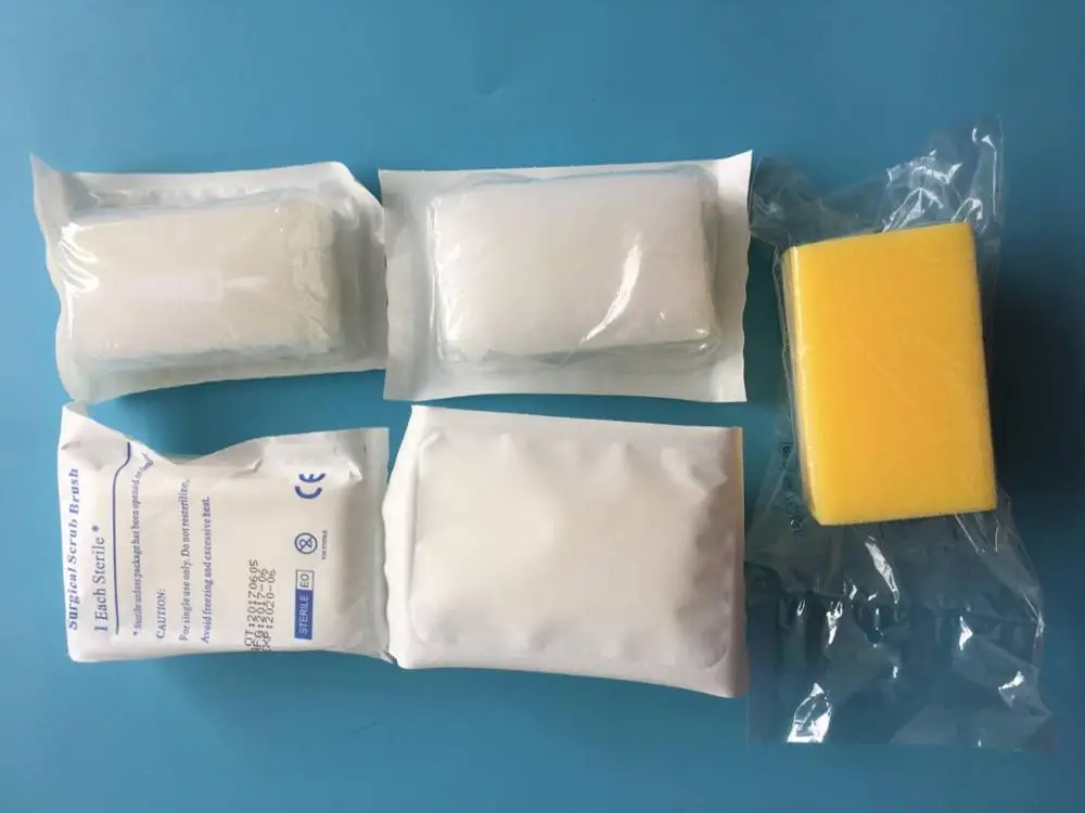 factory price sterile disposable Medical Surgical Scrub Brush Medical brush hospital use