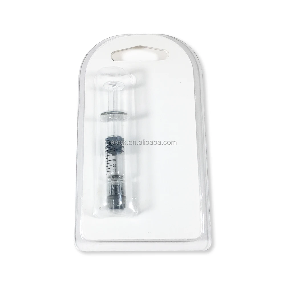 
Clear PVC PET Glass syringe Packaging Blister Packaging For 1ml glass syringe 