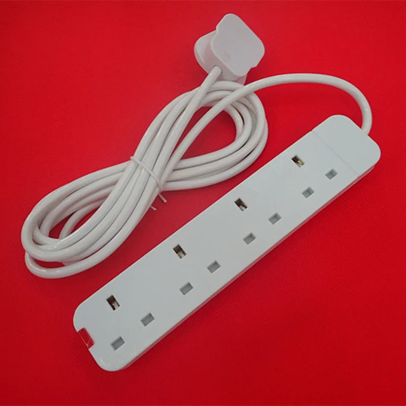 uk basic type 4-6ways power strip   uk plug with sockets