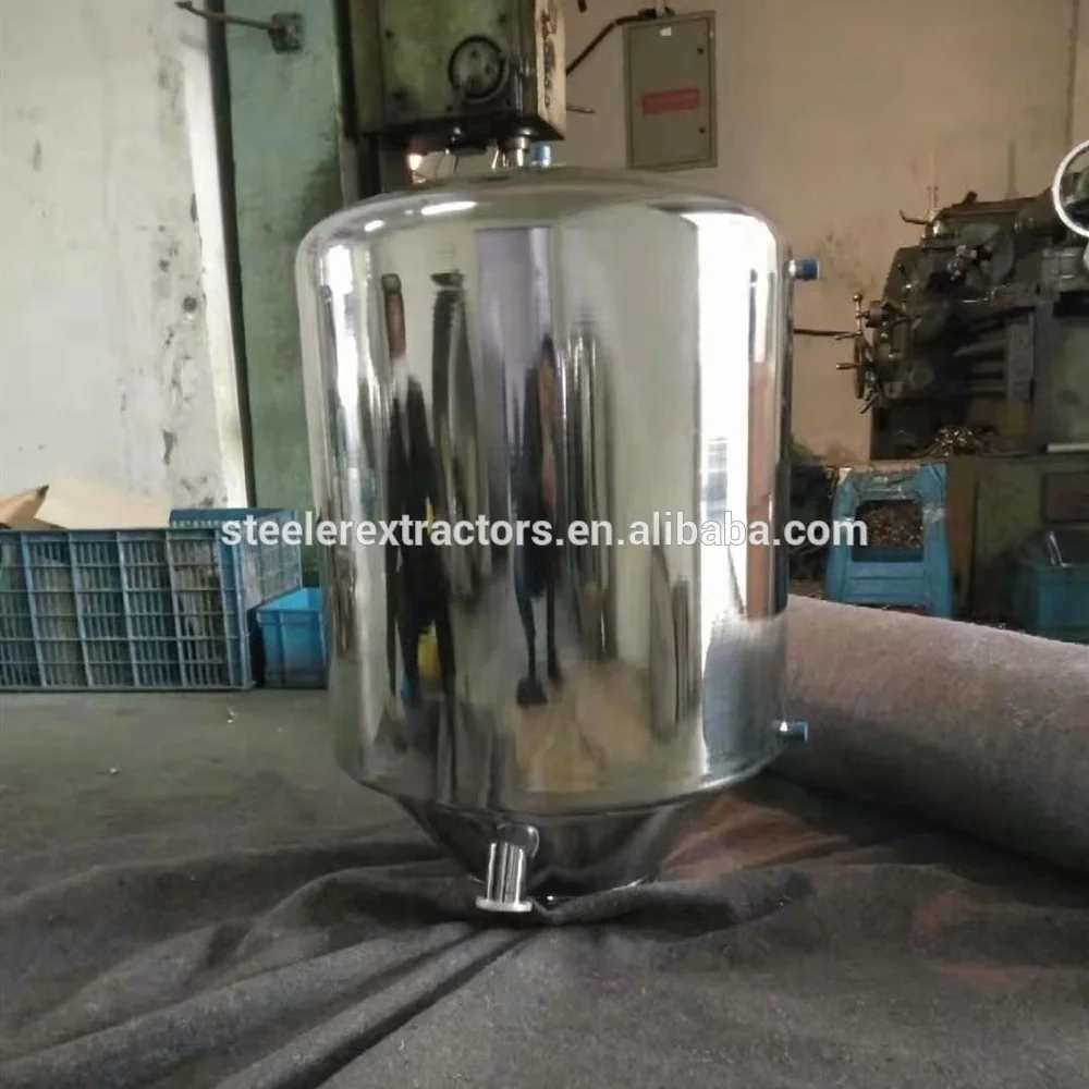 Sanitary SS304 120L 5mm Tank with jacket and NPT Ports