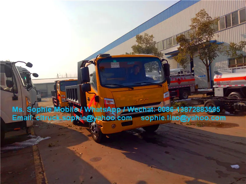 9tons capacity 6 wheel JA-C mini dump truck tipper for congo