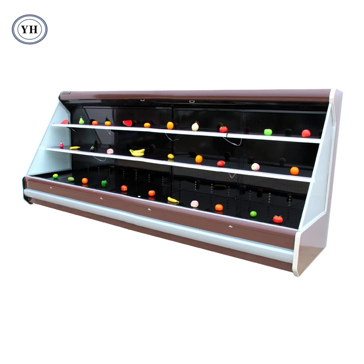 Custom Supermarket Refrigeration Equipment Vegetable Refrigerator Fruit Storage Frozen Food Display Freezer Display Cooler LFG-D
