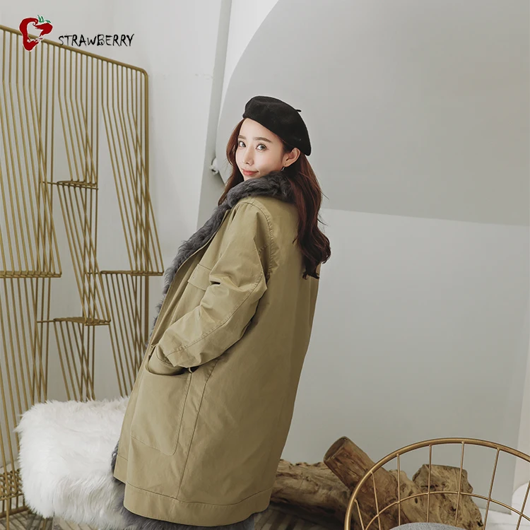 2018 Горячая Мода Длинные вьющиеся ягненка Шерсть Мех животных выстроились пальто женщина зима