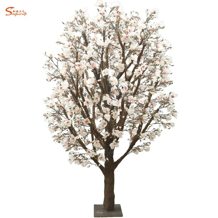 decorative artificial indoor magnolia flower tree artificial magnolia tree