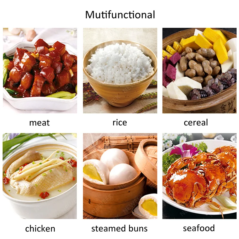 NEWEEK 12 trays industrial gas /electric stainless steel momo rice steamer