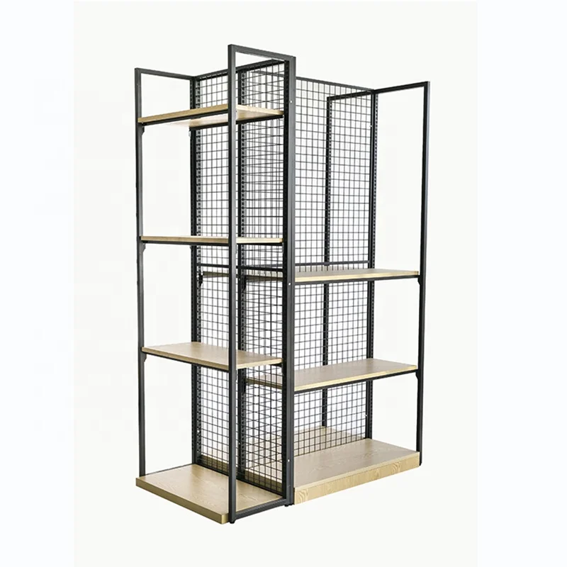 Good quality wholesale supermarket stand wood display shelf special design shelf supermarket