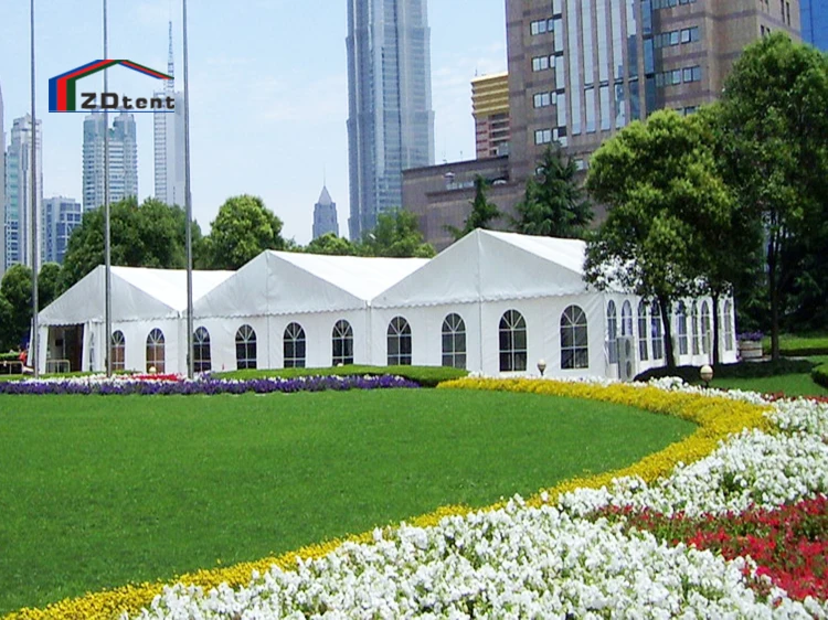 White pvc fabric canopy tent outdoor waterproof 200 seater party tent
