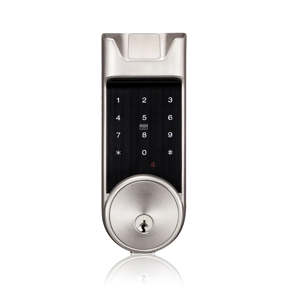 IC card Password Door Lock with B-luetooth Auto Close and Open Door