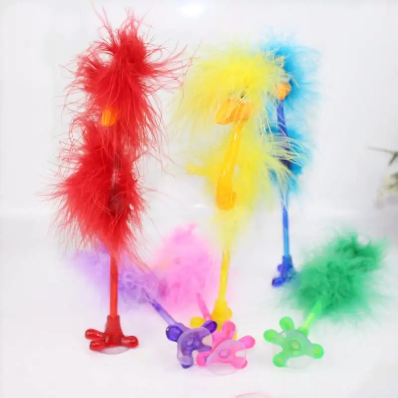 Funny Cute Ostrich Feather Gift Pen Fluffy Bird Pens Novelty Pens With Feathers