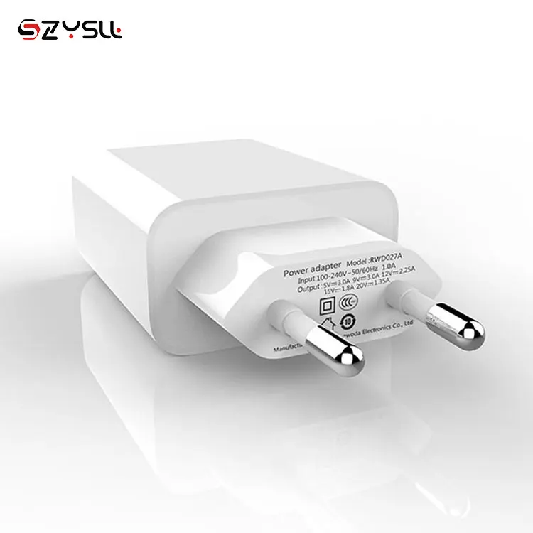 
QC 3.0 CN/US/JP/UK/EU/AU 30W PD Fast Charging Type c One Port USB Wall Charger 
