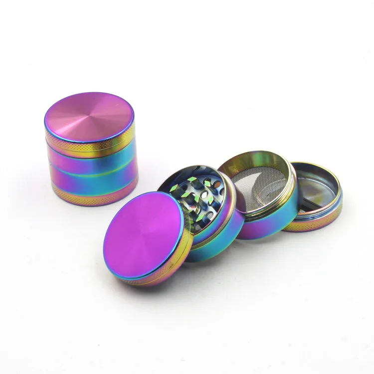 Wholesale  Custom Logo Metal 4 3 Piece Private Label Herb Grinder