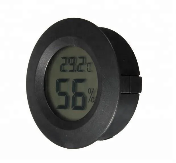 Embedded Humidity Monitor Digital Cabinet Thermometer Hygrometer Animal Reptile Thermometer for Indoor