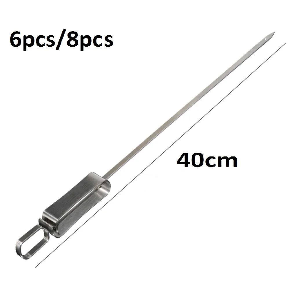 Stainless Steel Skewers,BBQ Metal Skewers for Grilling