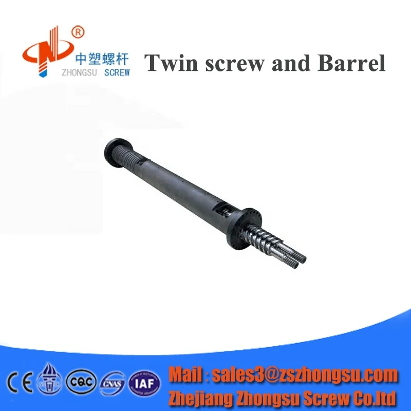 hot selling conical twin screw and barrel /twin screw extruder qearbox for pipe & profile