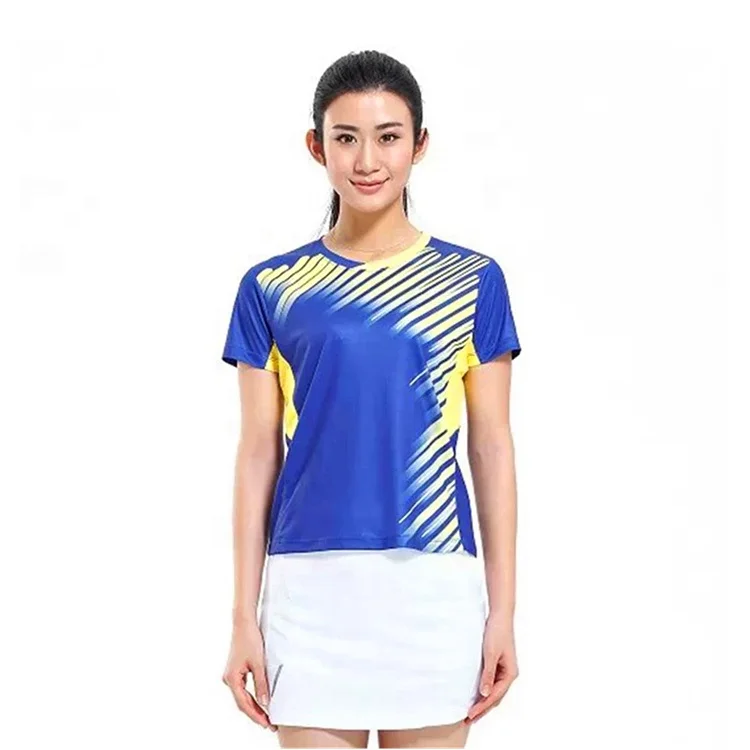 
Free Design Sports Jersey Custom Sublimation Logo Printing Badminton Shirts For Man And Women 