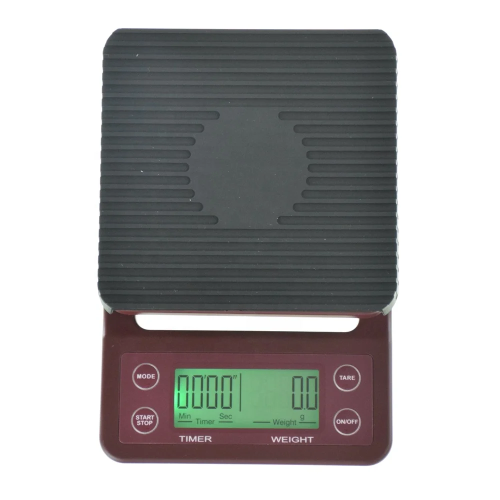 
Ecocoffee V60 barista Timing Scale 0.1-3000g Kitchen Scale with Timer American Coffee Maker Accessories 