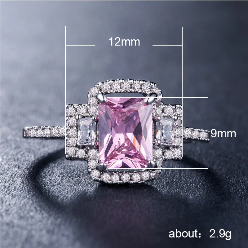 
Customized good quality classic design jewelry large bling rings for anniversary 