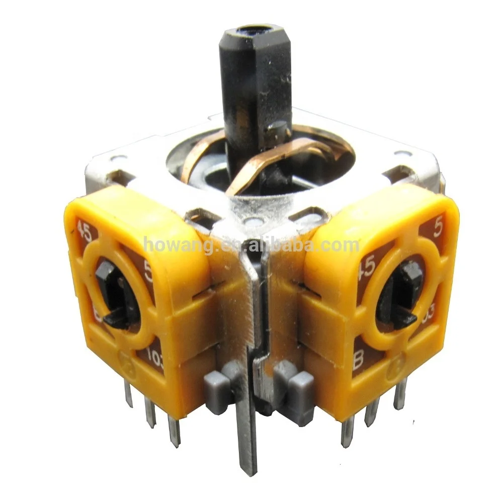 FJP10K Series 16mm game controller potentiometer 2 axis potentiometer joystick with tact switch