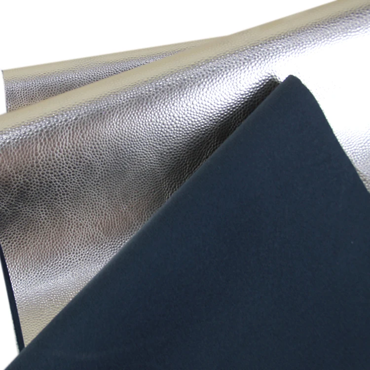 china leather factory  metallic embossing foil artificial leather for fashion handbag wallet