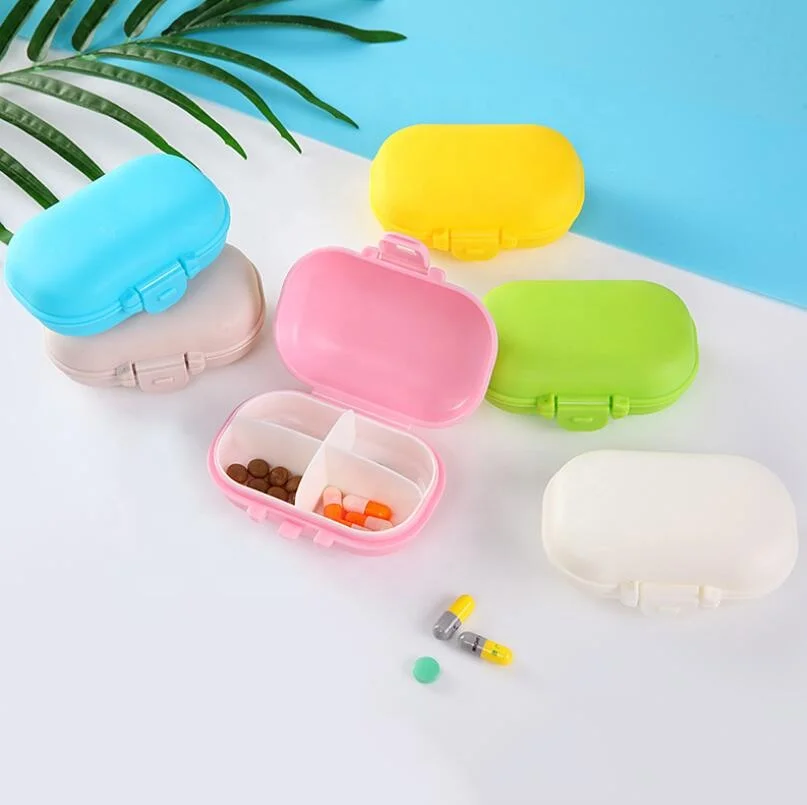 2024 4 Compartments small plastic travel medicine pill box