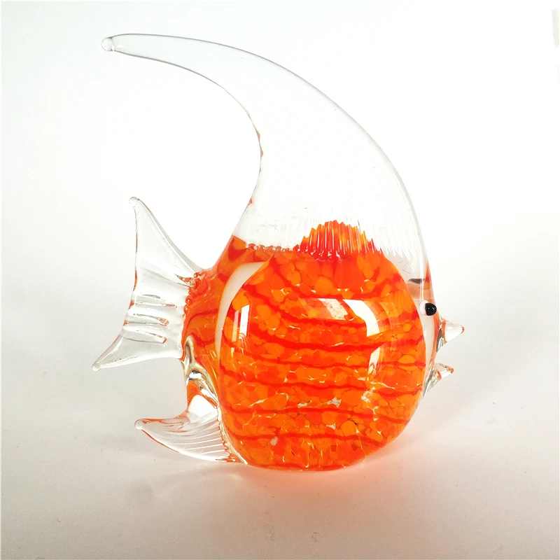 
BIG SALE fancy murano glass tropical fish sculpture 
