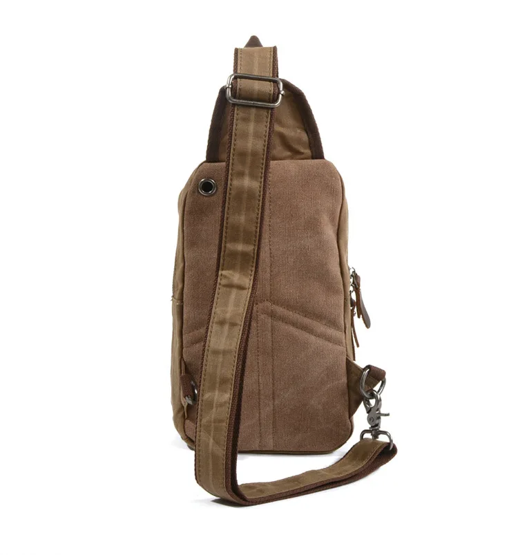 canvas shoulder bag  large capacity male bag single breast bag