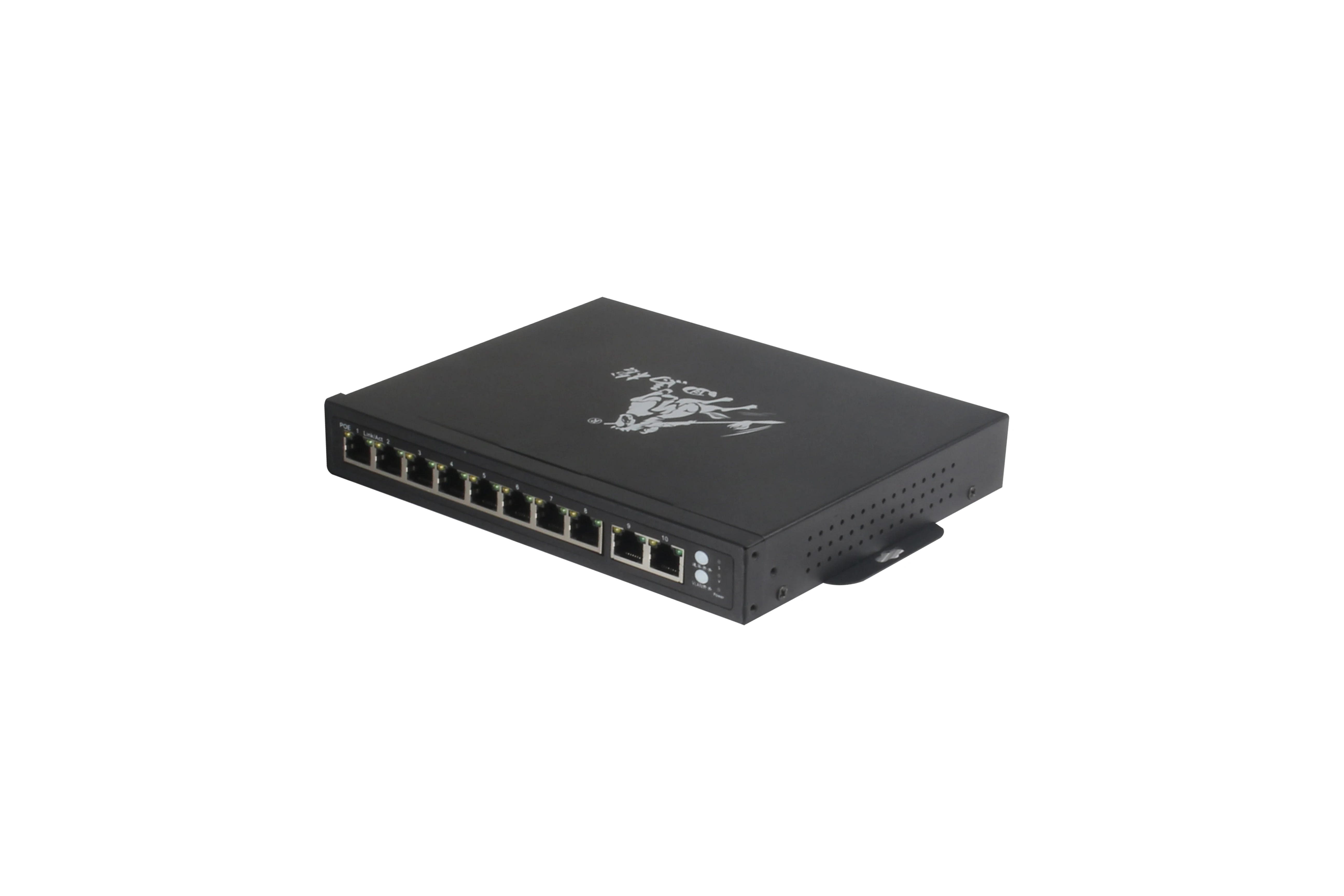 full gigabit industrial poe switch DC5V~55V wide voltage and temperature