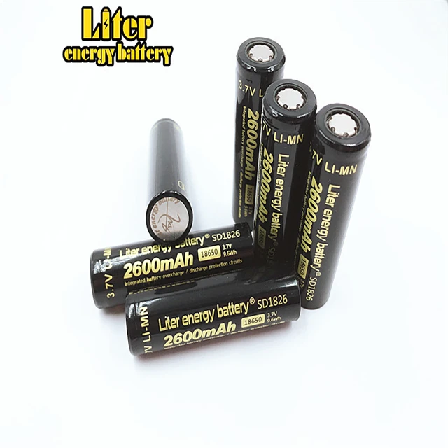 18650 2600 mah 3,7 v Цилиндрический аккумулятор фонарик перезаряжаемый инструмент питания литий-ионный