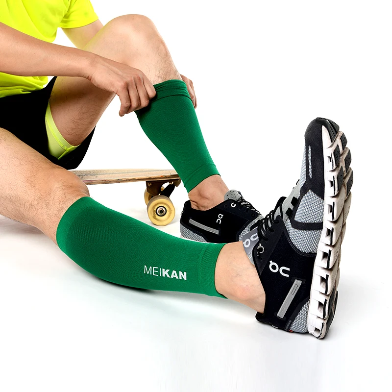 MEIKAN In Stock Hot Sale Colorful Stretch Fitness Exercise Sports Sock Calf Compression Sleeve