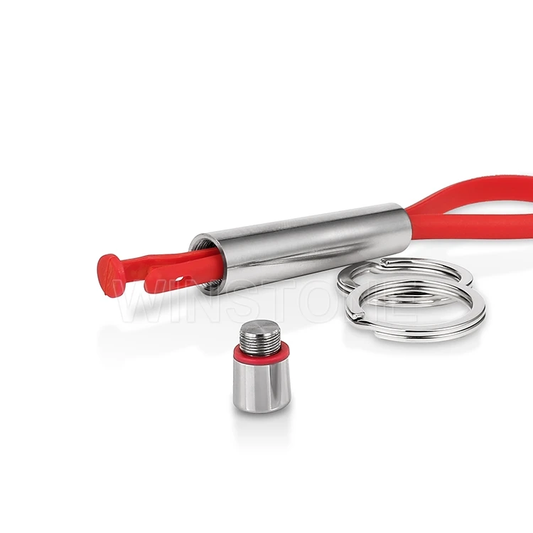 Silver Needle Strap Auto Car Key Ring