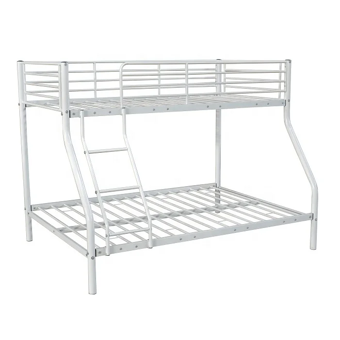 cheap white black iron metal twin double bunk beds for sale