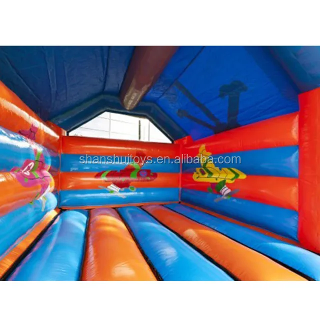 Customized inflatable airplane model bouncers durable kids bouncy castle