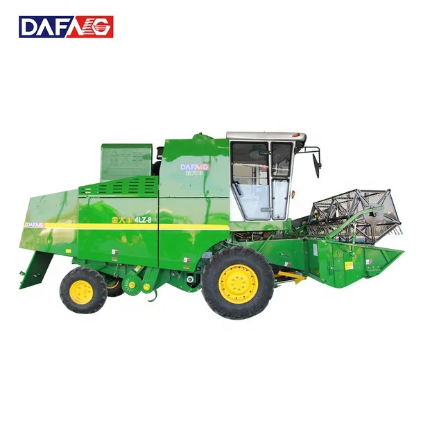 
High Quality Wheel Type Self-propelled Wheat Combine Harvester Factory 