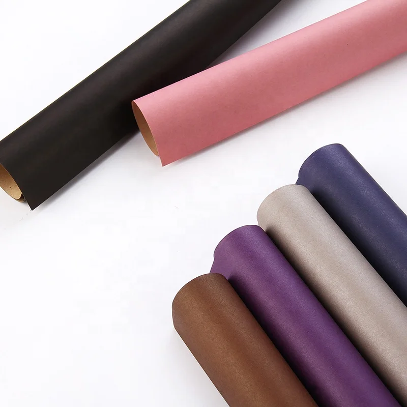 120gsm  thicker craft paper high quality luxury clothing gift packaging double side colorful  flower wrapping kraft paper