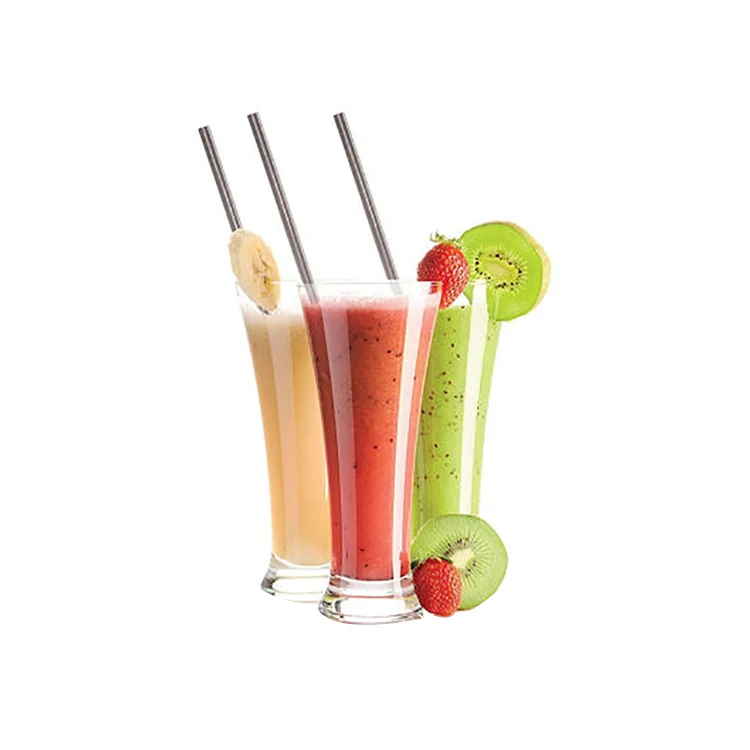 
8-Pack Stainless Steel Metal Straws with 2 Cleaning Brush - Reusable Drinking Straws For 30oz / 20oz Tumblers 