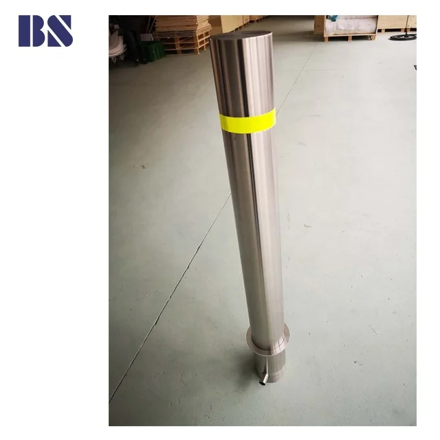 Manual Bollard Stainless Steel Bollard Fixed for Access Control and Roadway Safety