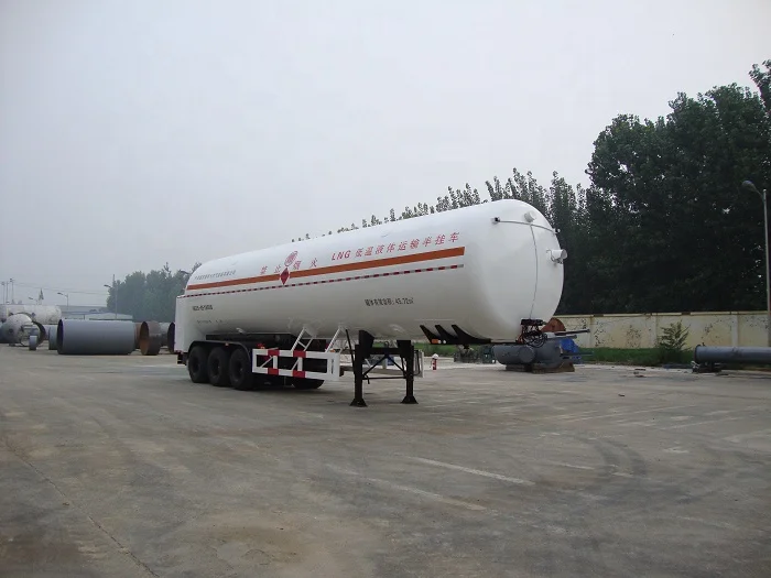 
40FT 55.7m3 LNG cryogenic semitrailer truck with good quality and fast delivery 