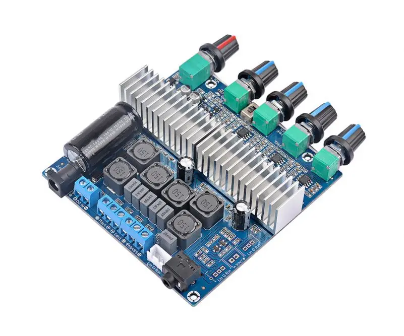 Цифровой усилитель мощности HIFI TPA3116D2 2 1 плата высокой 12-24 В басовая