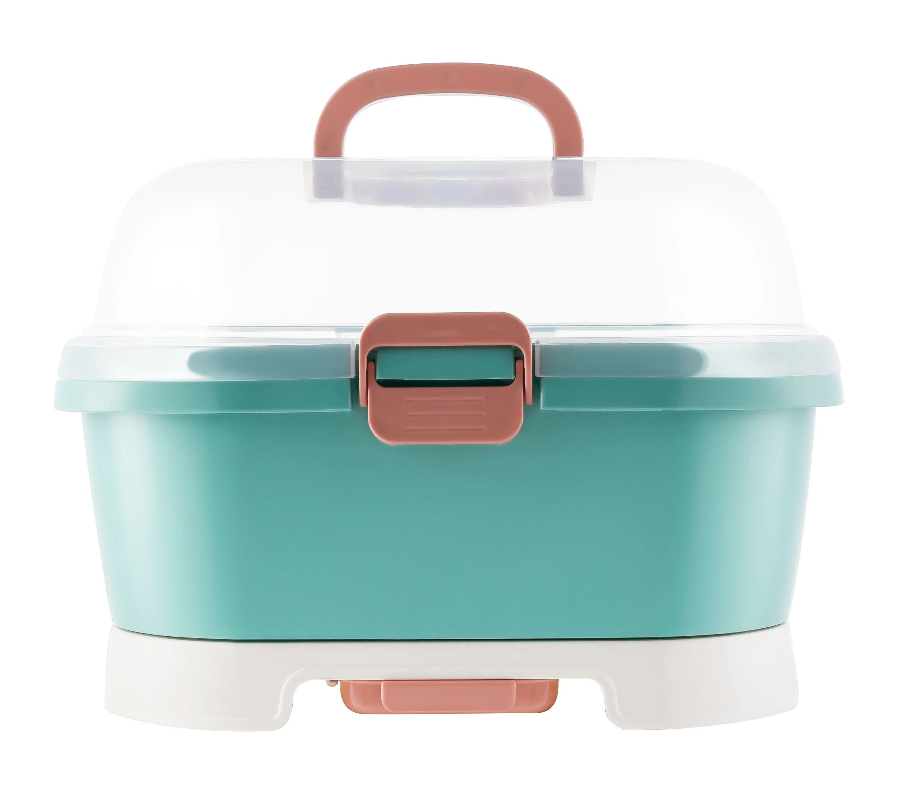 
Multi-function portable plastic baby milk bottle storage box 