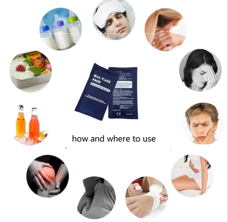 Chinese New Products Supplier reusable microwavable heating pad Gel Beads hot cold pack