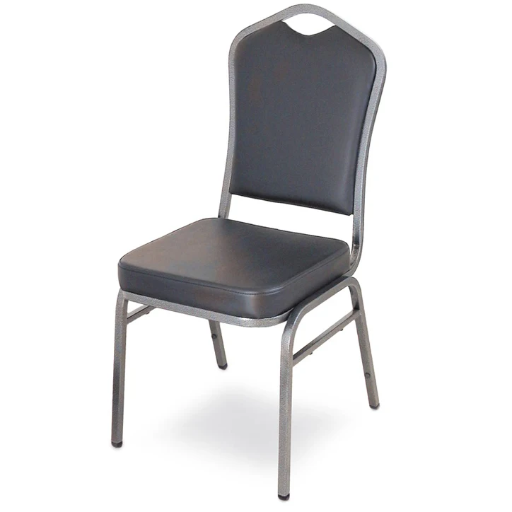 wholesale stacking banquet chair PU black hotel chair