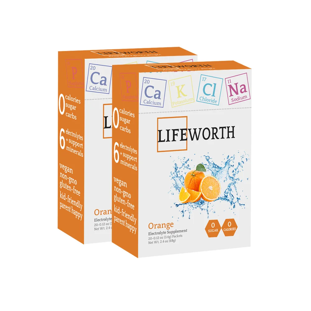 Lifeworth Электролитный спортивный порошок для напитков с ароматом апельсина