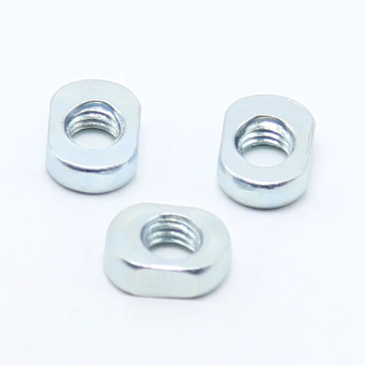 Customized heavy carbon steel oval m14x1.25 well round nuts m8