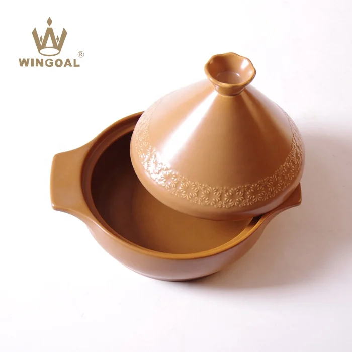 Ceramic refractory tagine cooking pot