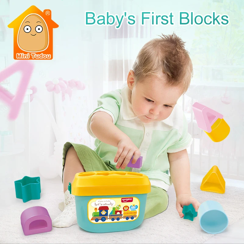 Baby First Blocks Colors &Shapes Matching Toy Children Educational Sorting Box Infants Toy