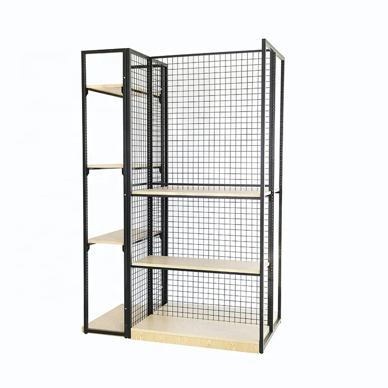 Good quality wholesale supermarket stand wood display shelf special design shelf supermarket