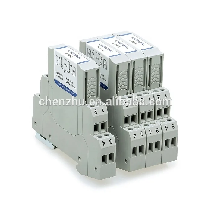 
T-24-L4 SPD for Signal 24V; 4 wires; In=10k surge protective device hot-pluggable grounded through DIN rail SHANGHAI CHENZHU 